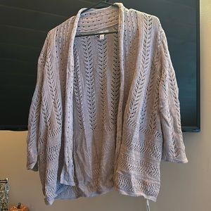 Brown crocheted sweater